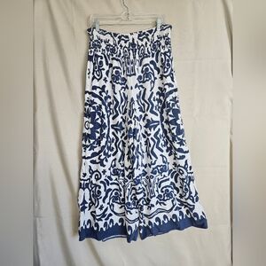 Vince Camuto Navy and White Wide Leg Pants